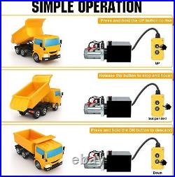 Hydraulic Pump DC 12V Dump Trailer Pump 8 Quart Power Units for Dump Trailer