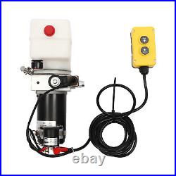 Hydraulic Pump for Dump Trailer, Hydraulic Power Unit 12V 1.5L/1.58Qt Fuel Tank