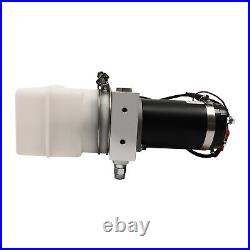 Hydraulic Pump for Dump Trailer, Hydraulic Power Unit 12V 1.5L/1.58Qt Fuel Tank