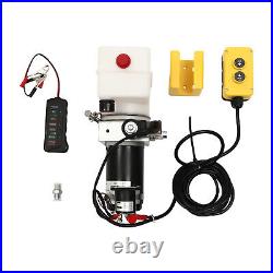 Hydraulic Pump for Dump Trailer, Hydraulic Power Unit 12V 1.5L/1.58Qt Fuel Tank