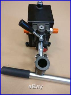 closed center Hydraulic hand pump for double acting cylinder 2320 PSI 2.75in3 