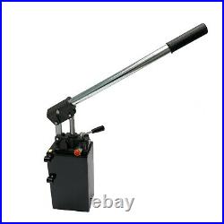 Hydraulic piston hand pump with valve for double acting cylinder 1.5 CID