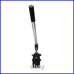 Hydraulic piston hand pump with valve for double acting cylinder 1.5 CID
