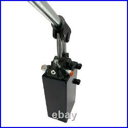 Hydraulic piston hand pump with valve for double acting cylinder 2.7 CID