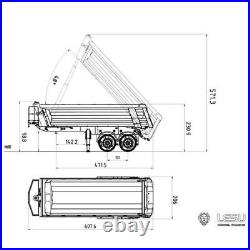 LESU Metal RC Hydraulic Dumper Trailer Pump for 1/14 Tractor Truck DIY TAMIYA