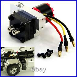 Metal Hydraulic Gear Pump + Valve for 1/14 RC Trailer Truck Modification Parts