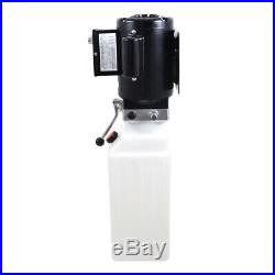 NEW 10L Single Acting Hydraulic Pump Dump Trailer 220V Power Unit Lift for Car