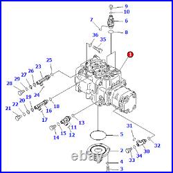 New Hydraulic Pump Assembly For Komatsu PC35MR-3 Excavator