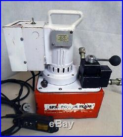 SPX Power Team PE552 Electric Portable Hydraulic Pump for Single Acting Cylinder