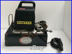 Simplex 7750012 Electric Hydraulic Pump/ Power Pack For Hydraulic Torque Wrench