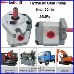 Single Hydraulic Gear Pump Aluminum Alloy 6-30ml/r 25MPa for Excavator Dumper