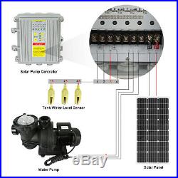 Solar Water Pump With MPPT Controller + Solar Panel for Swimming Pool / Irrigation