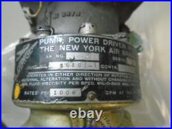 Stratopower 1000 Psi Hydraulic Pump For Lockheed T-33 1988 Tested Tag