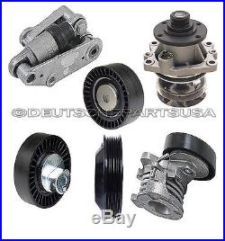 Water Pump Hydraulic Drive Belt Tensioner Pulleys A/C for BMW E36 E46 SET of 6